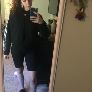 Adidas Cropped hoodie size medium